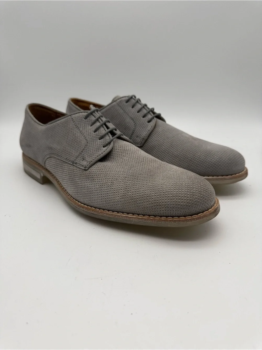 BRAND NEW Kenneth Cole New York ‘Right Time’ Oxfords Gray Suede Men’s Size 10 M